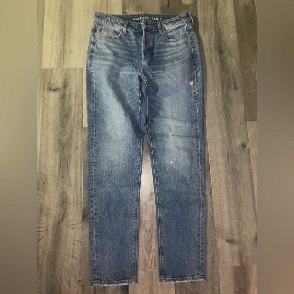 American Eagle Outfitters Light Blue Tom Girl Baggy Denim Jeans